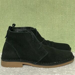 Tommy Bahama Women's Black Suede Evert Casual Lace Chukka Boots Booties SZ US 7